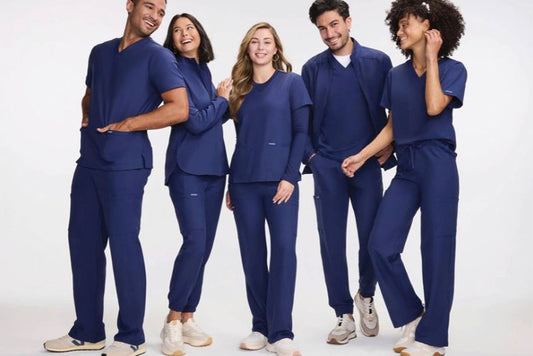 blue medical scrubs