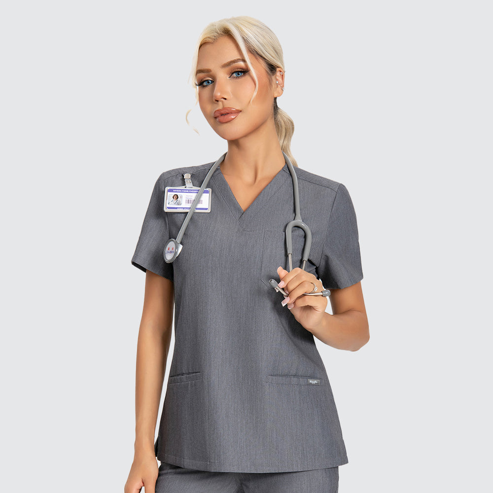 Women's Scrub Top – 3 Pockets | KungfuScrubs