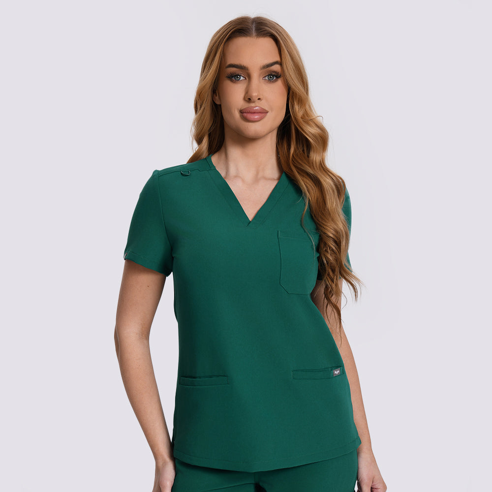 v neck scrub top