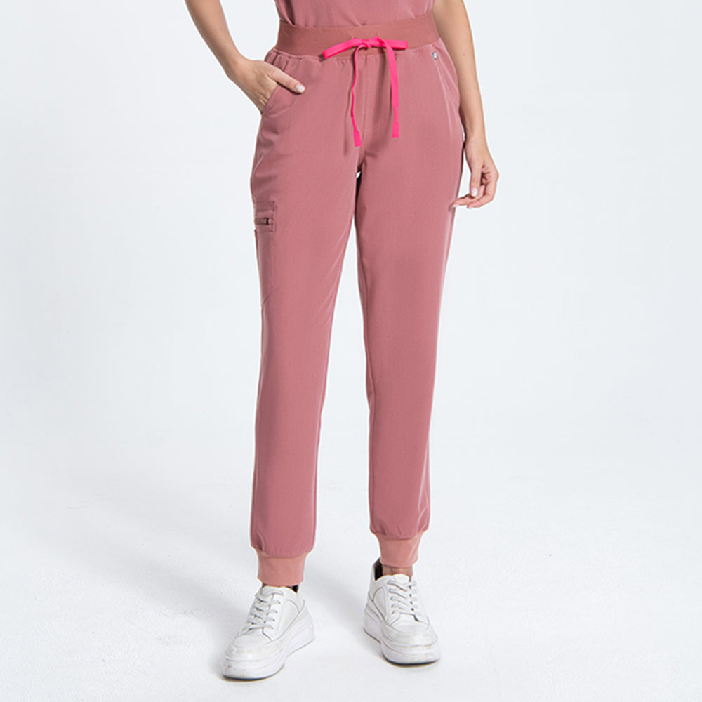 Mauve Jogger Scrub Pants