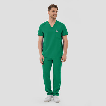 short sleeve V-neck uniform set