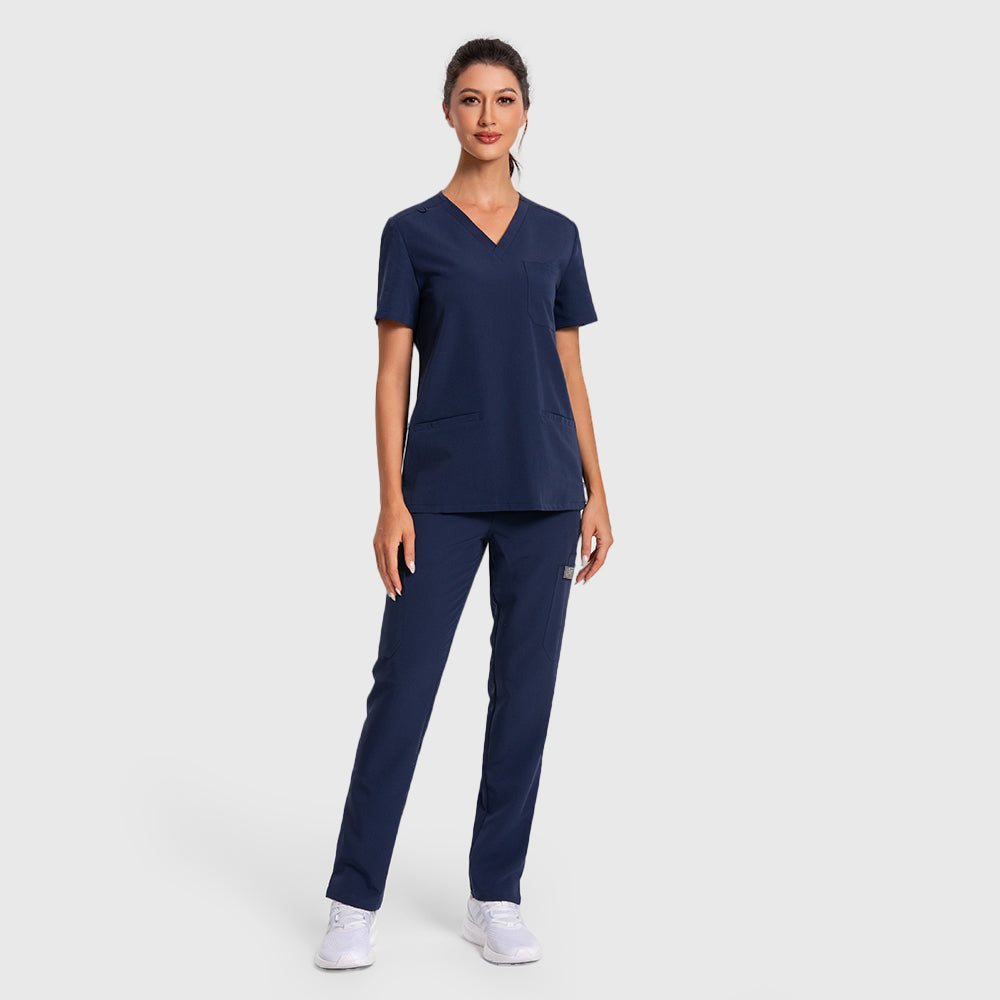 Short sleeve scrub top