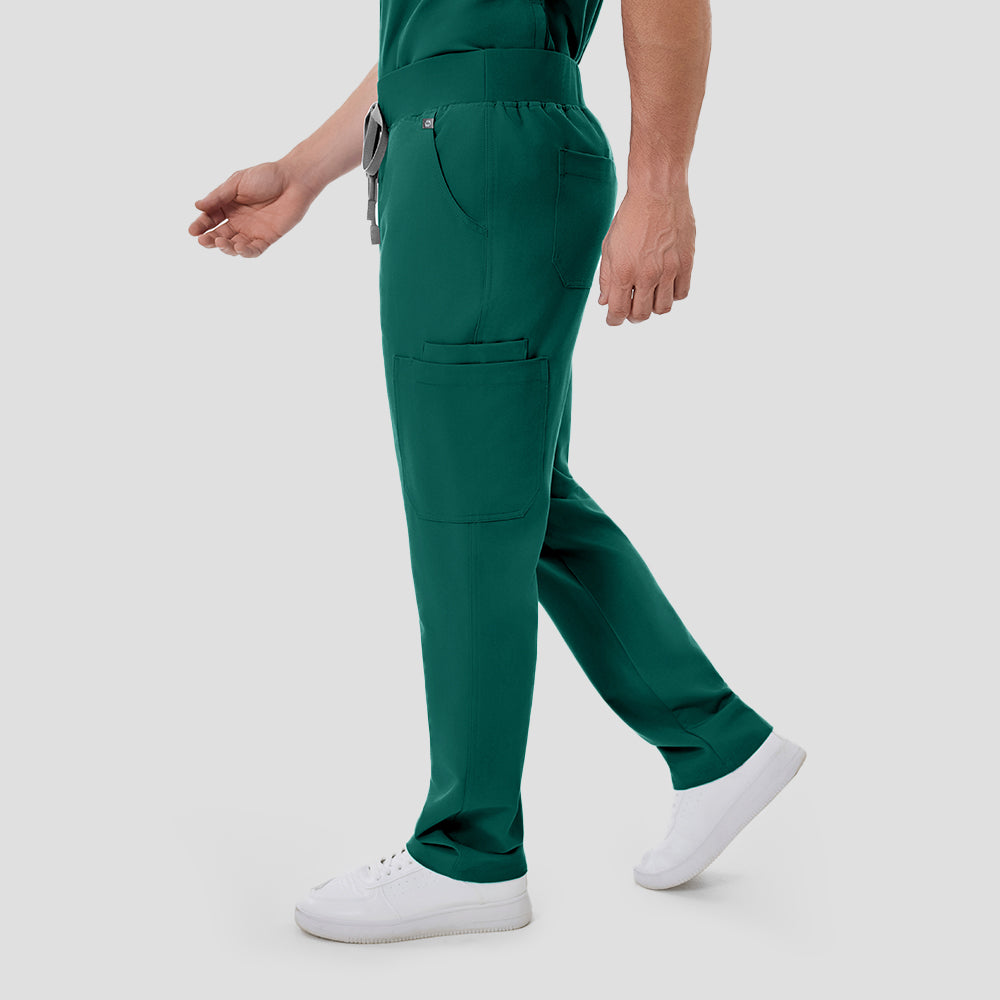 Men's multi-pocket scrub pants