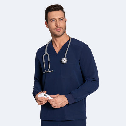 Men's long sleeve scrub top