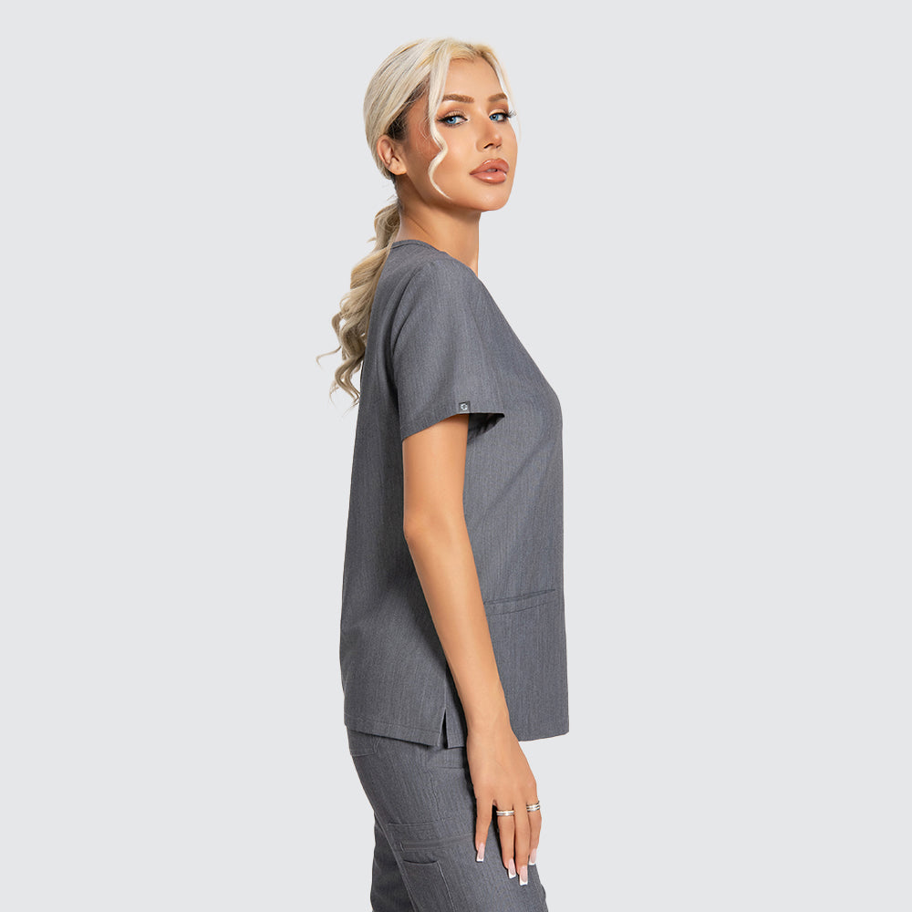 Women's Scrub Top – 3 Pockets | KungfuScrubs