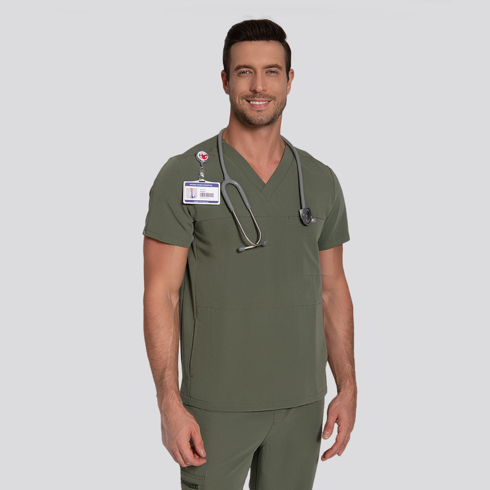 stretch medical jogger scrub set