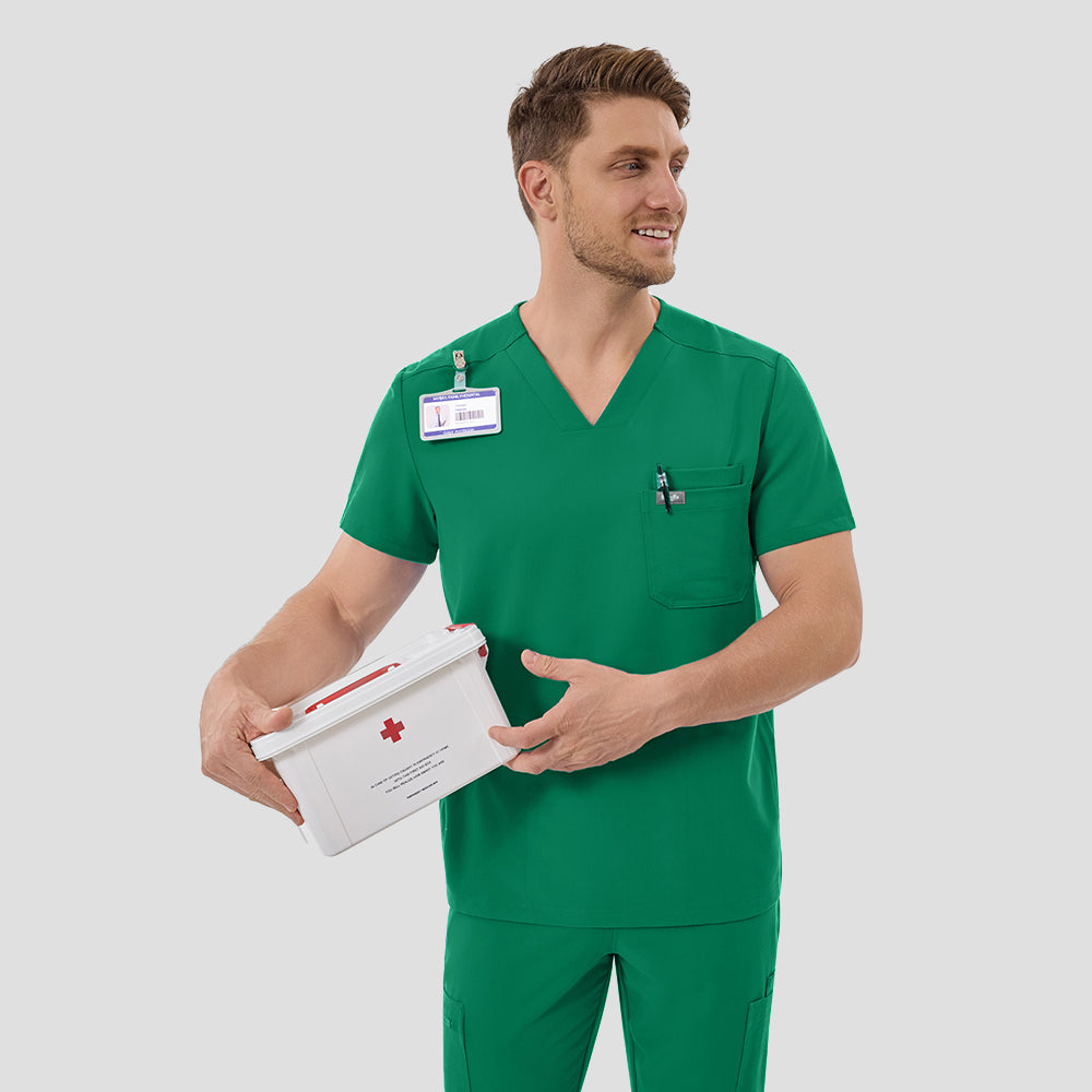 Durable men’s medical uniform