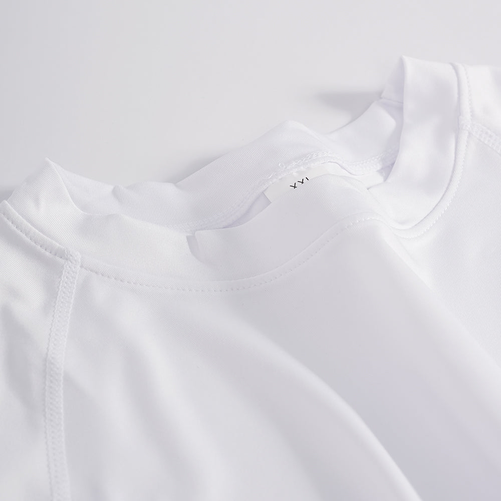 White lightweight scrub undershirt
