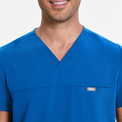 scrub top v neck