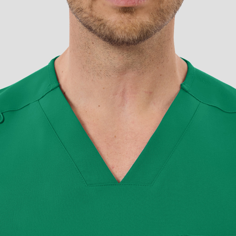 Casual men’s V-neck medical top