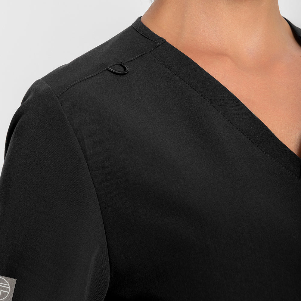 wrinkle free scrub top