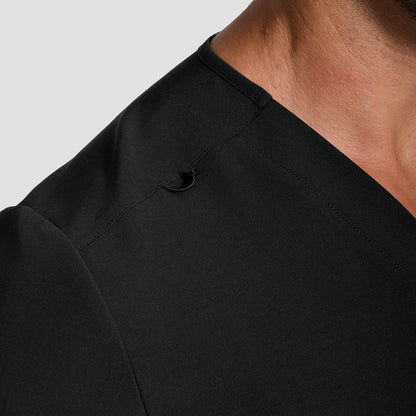 Men's Wide V-Neck Scrub Top – 4 Pockets | KungfuScrubs