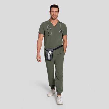 men’s jogger scrub set