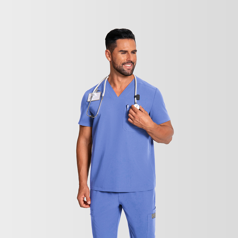 Ceil Blue V-neck top
