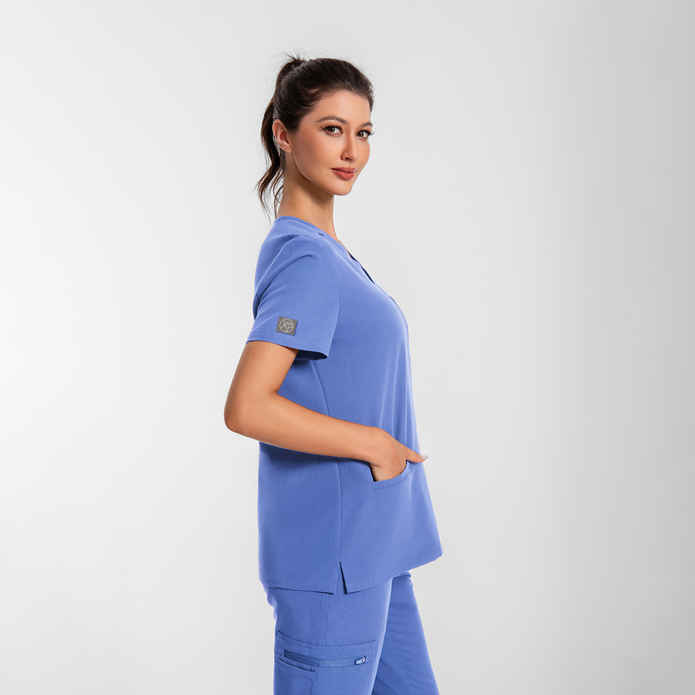 Ceil Blue medical student scrub top