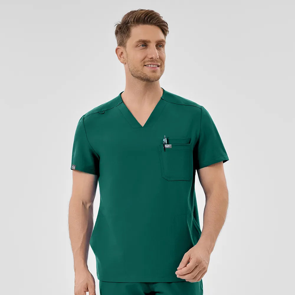 Blusas médicas de tres bolsillos Kungfuscrubs