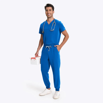Casaca Sanitaria de Tres Bolsillos con Cuello en V | KungfuScrubs