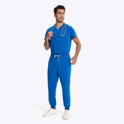 Casaca Sanitaria de Tres Bolsillos con Cuello en V | KungfuScrubs