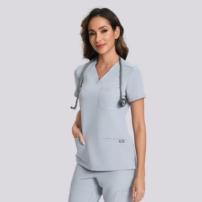 Conjuntos médicos esenciales para mujer KungFuscrubs de 12 bolsillos