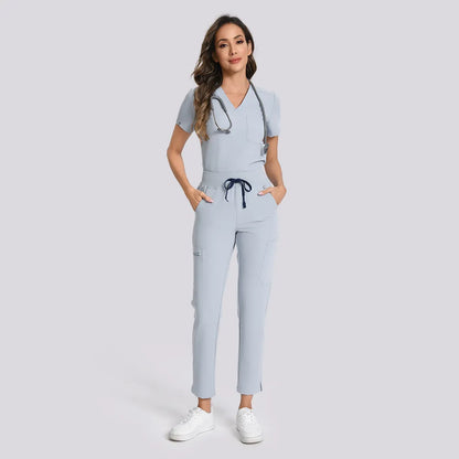 Pantalones médicos ajustados de cintura alta Kungfuscrub | MUJER