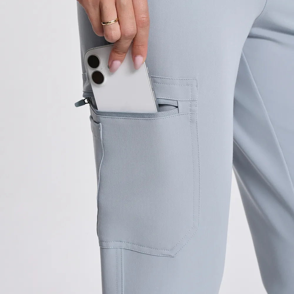 Pantalones médicos ajustados de cintura alta Kungfuscrub | MUJER