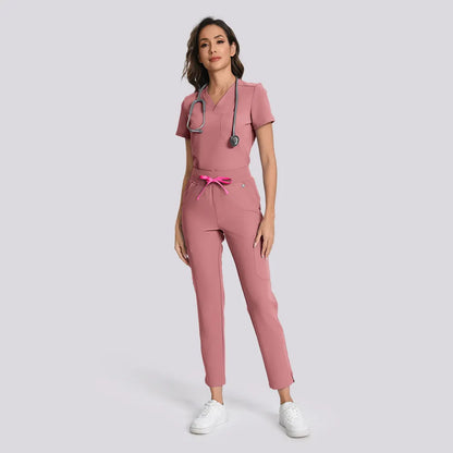 Pantalones médicos ajustados de cintura alta Kungfuscrub | MUJER