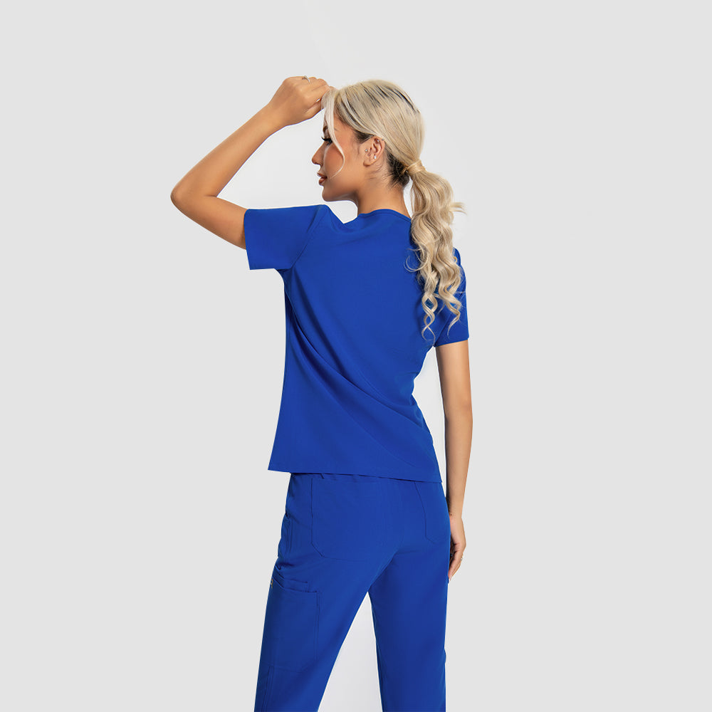 Royal Blue lab scrub top
