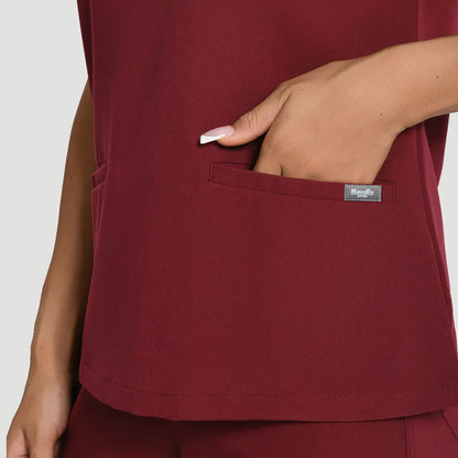 Blusas médicas esenciales de tres bolsillos KungfuScrubs