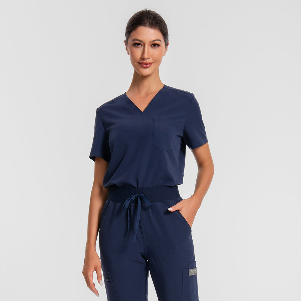 Navy easy care medical uniform