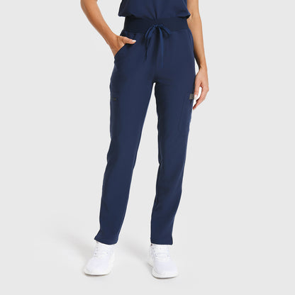 Navy fitted medical uniform